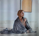 Sleep Solutions electric Heated Throw Blanket Grey  50" x 60"
