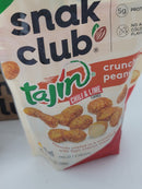 Snak Club Tajin Chili & Lime Crunchy Peanuts, (10.5 Ounce x 6) x 4 = 24 Bags