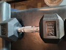 NEW 25 Lbs Dumbbells Rubber Coated Hex Pair -TOTAL 50lbs