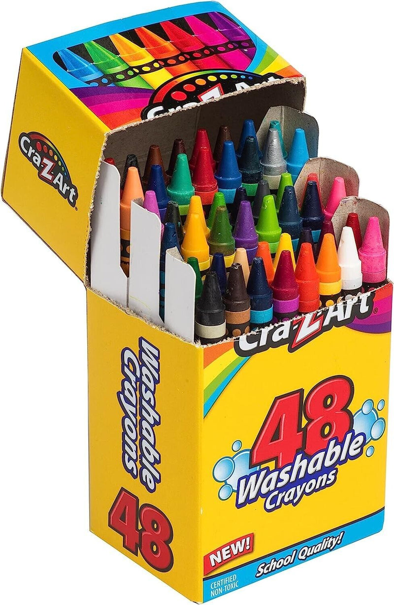 (15) Bx Cra-ZArt 48 Wash Crayons School Quality Non Toxic Coloring Quality Lot