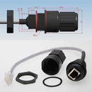 Anmbest 5PCS Panel Mounting RJ45 Waterproof Cat5 Connector Ethernet