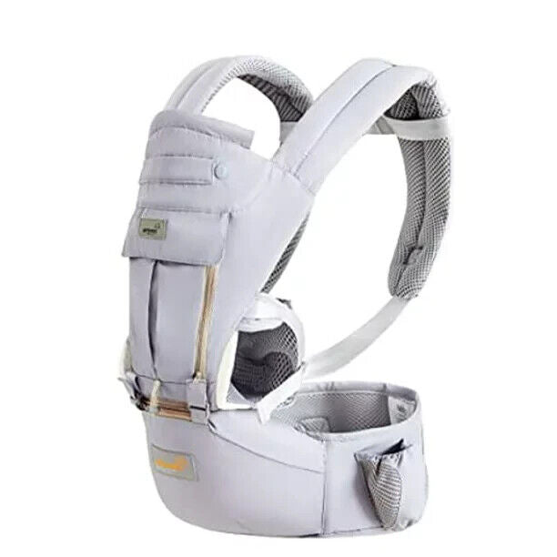 Grownsy Baby Carrier Newborns to Toddler Hip Seat Lumbar Support Perfect 7-66lbs