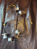 5-Pack N Type Female 4 Hole Flange Mount to RP-SMA Male RG174 Pigtail Cable 10cm