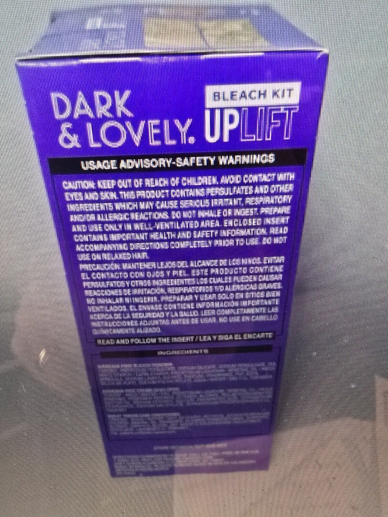 12 Carson Dark & Lovely Up Lift Up to 8 Levels BLEACH KIT w/ Toning Conditioner