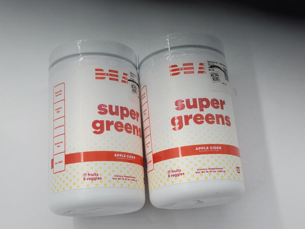 2(Two) New Beam Super Greens Powder Be Amazing Apple Cider Dietary Supplement