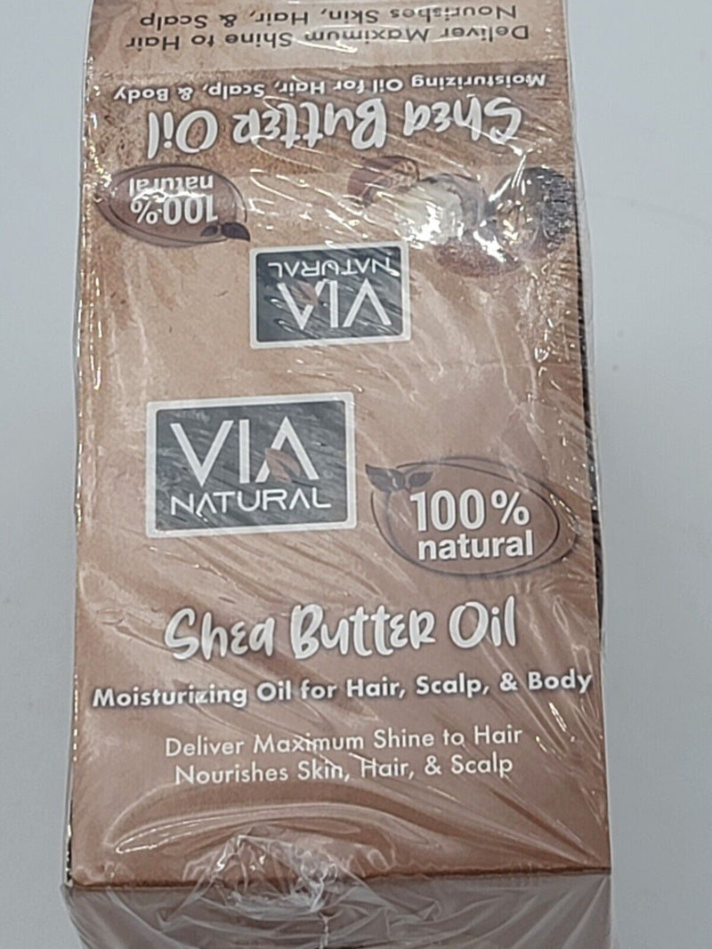 48 VIA NATURAL Shea Butter Oil  Moisturizing HAIR, SKIN,  1.5oz  6 displaysx8