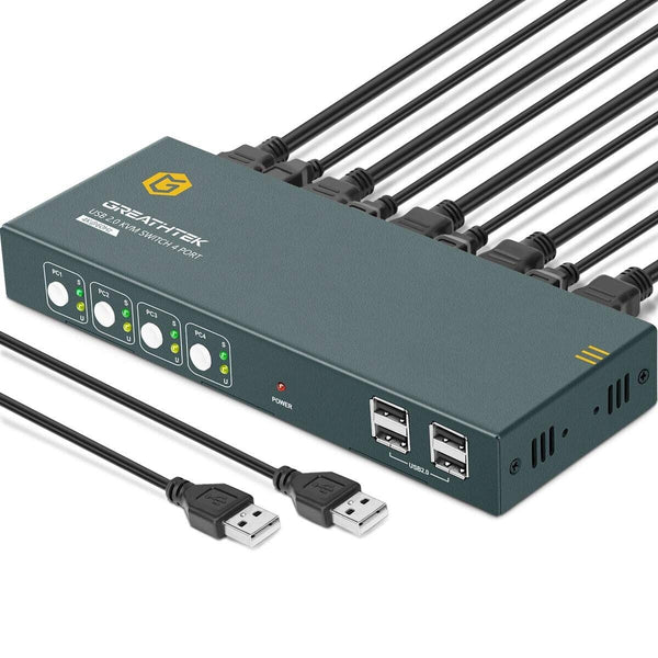 GREATHTEK KVM Switch 4 Port