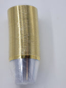 359pcs Nervure 260PCS White & Gold Plastic 8" Plates & 99PCS of Gold Plast/Ware