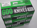 1800 knives Member's Mark White Plastic Knives, Heavyweight (600 ct. x 3)