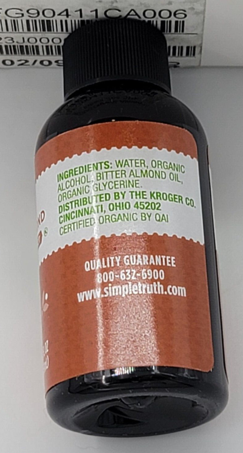 6 Pack Simply Organic Almond Extract Certified Organic 2 oz bottle BB: 2/2024