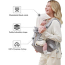 Grownsy Baby Carrier Newborns to Toddler Hip Seat Lumbar Support Perfect 7-66lbs