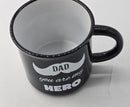 Best Dad Ever Ceramic Coffee/Tea Mug w/ M is for Mom (LOVE) Mug -Both New