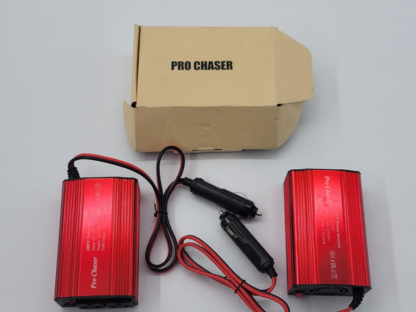 2 Pro Chaser 400W Power Inverters for Vehicles - DC 12v to 110v AC Car Inverter