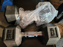 NEW 25 Lbs Dumbbells Rubber Coated Hex Pair -TOTAL 50lbs