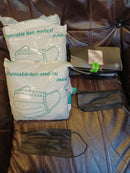 btw 350+ PCS Black Face Mask Disposable Non Medical Surgical Earloop MouthCover