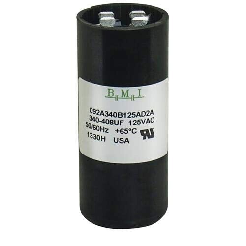 107871-0001 BMI Start Capacitor, 54-65uF, 220VAC,091A054B220AC1AH, 50/60Hz +65°C