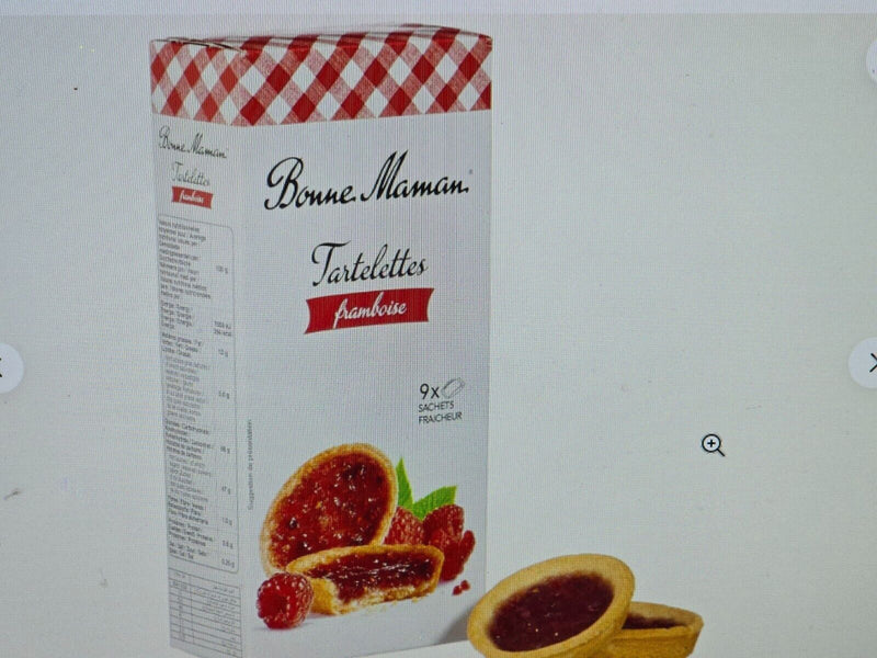 Bonne Maman Tartlets Raspberry 4.76 Oz (Pack Of 12 x 9 each)