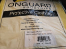 2 Large Onguard Outfits- Jacket Bib Overall Hood Yellow Protective Clothing Rain