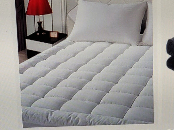 2EASELAND Queen Size Mattress Pad Pillow Top Mattress Cover Quilted Fitted Matt