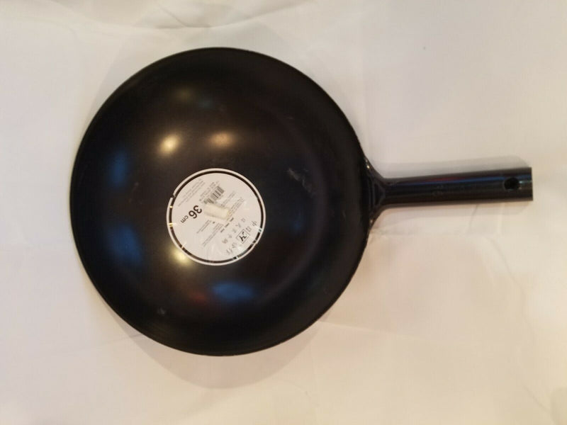 NEW YAMADA Chinese Hammered Iron pan Wok 36cm Thickness 14" Wok