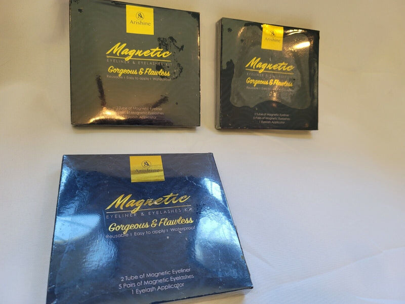 Sealed Arishine Magnetic Eyelashes & Eyeliner Kit 15 Pairs Reusable