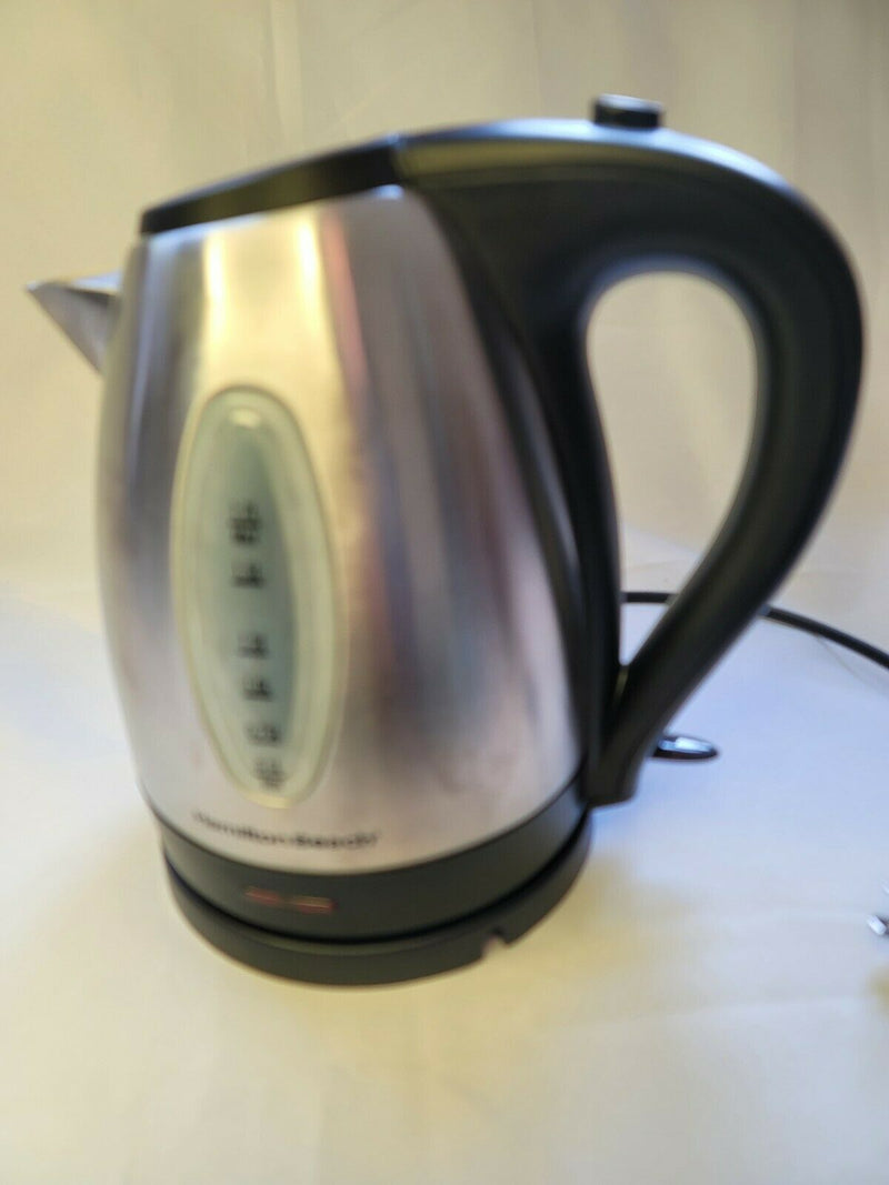 Hamilton Beach Electric Kettle, 1 Liter Capacity, Stainless Steel,