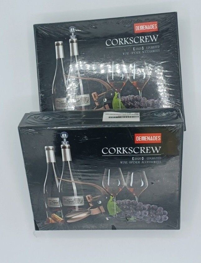 Two Demenades, Wine Bottle Opener Corkscrew Set- [2020 Upgraded] Copper