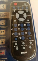 Two Rca Universal Remote Control For Tv, Vcr, Dvd & Cable In Black
