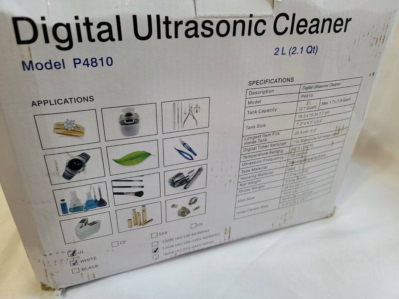 iSonic Ultrasonic Cleaner P4810