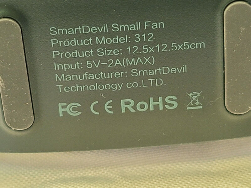 Smartdevil 312 Natural Wind Small Personal Usb Desk Portable Desktop Fan