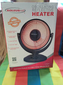 Soleus 800W Oscillating Radiant Tabletop Heater, Portable Electric Desk Space