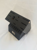 Black Wooden Knife Block Only 18 Slot Storage