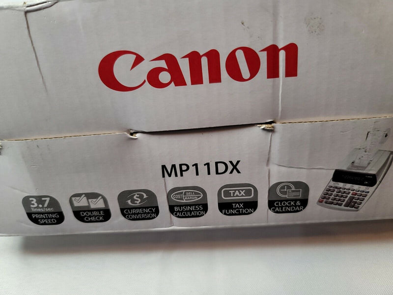 Canon Mp11dx 12-Digit Ribbon Printing Calculator Black/Red Print 3.7 Lines/Sec