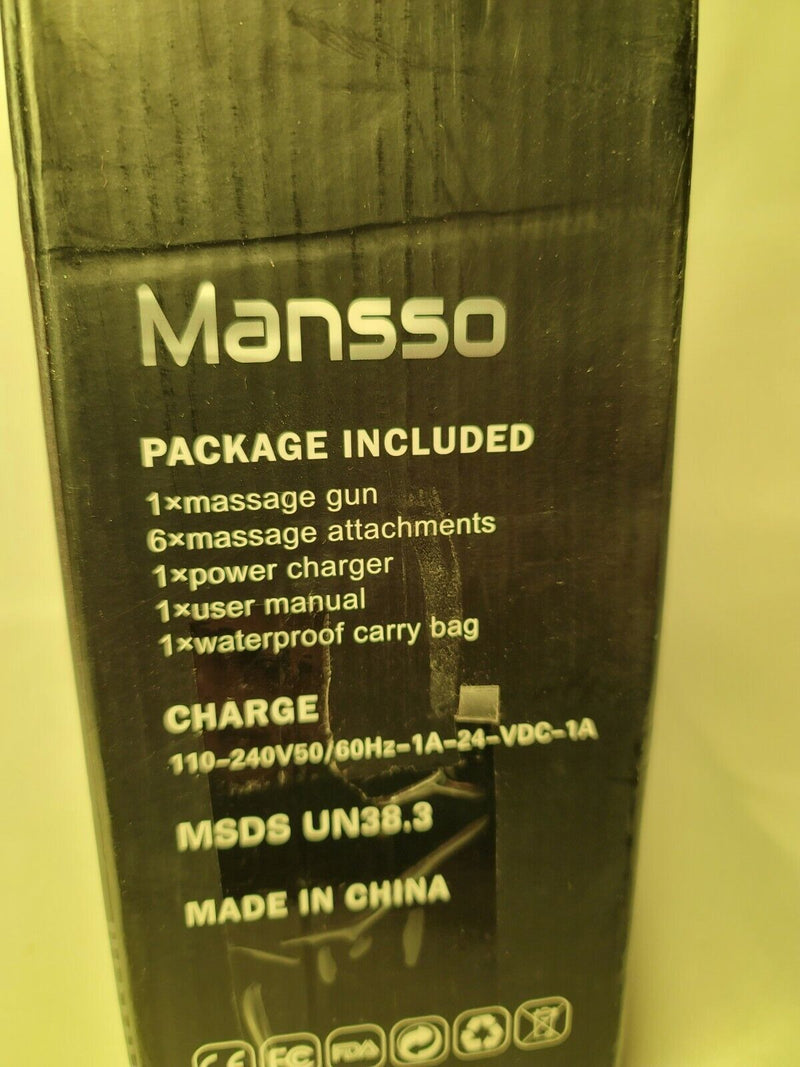 Mansso Muscle Massage Gun Professional Deep Tissue Percussion Massager 30 Speed