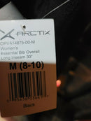 Women's Insulated Bib Overalls: Arctix Black, Medium/Regular, 33" Inseam