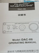 FX-Audio DAC-X6 Black Mini hi-fi digital to analog converter OPENED BOX