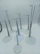 7 doll stands 6EA 12" with 4.5" Platform & 1 each 5" with 3" platform New