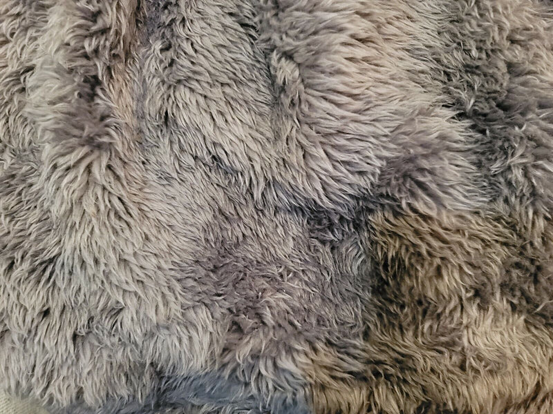 Pavilia Fluffy Sherpa Throw Blanket | Heather Gray | Super Soft Plush Fuzzy