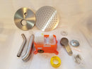 Extra Large Rainfall Shower Head Set Brush Nickel Finish New Open Box