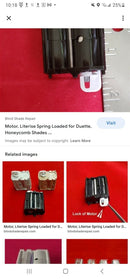 Three literwise spring loaded for duette for honeycomb shades