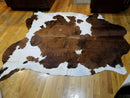 Tricolor Cowhide Rug Authentic Leather Rug with Hair on by Original Cowhide