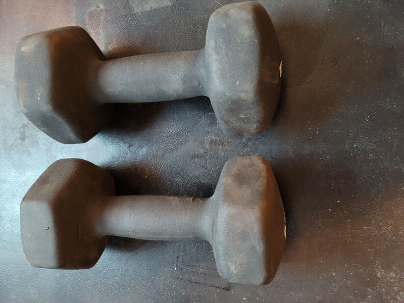 TWO Hex Neoprene Dumbbell 12 lbs  x two