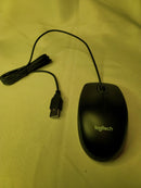Logitech Wired Optical  Mouse - Black