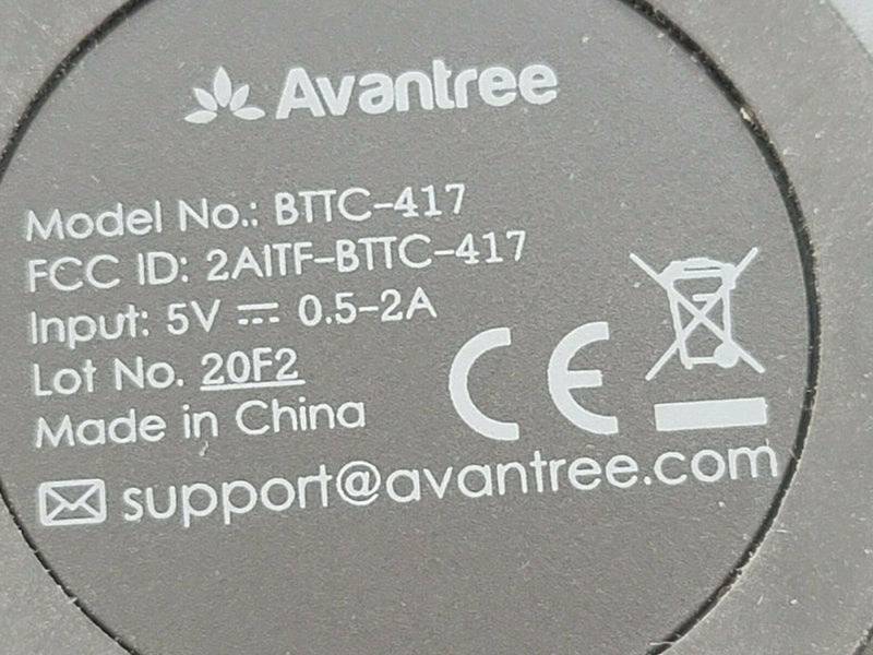 Avantree Bluetooth Transmitter Receiver for TV,  This comes as is no power cord.
