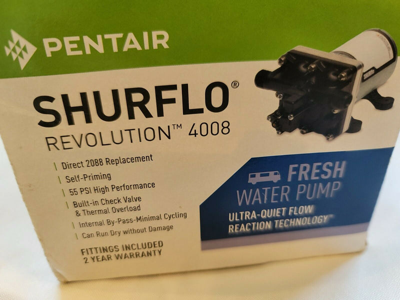 Shurflo Revolution 115V Park Model On Demand Fresh Water Pump -New 4008 Series