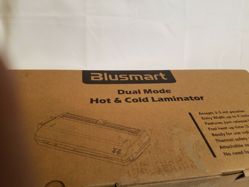 Blusmart Dual Mode Hot & Cold Laminator 3-5mil Pouches Fast Heat Up Time