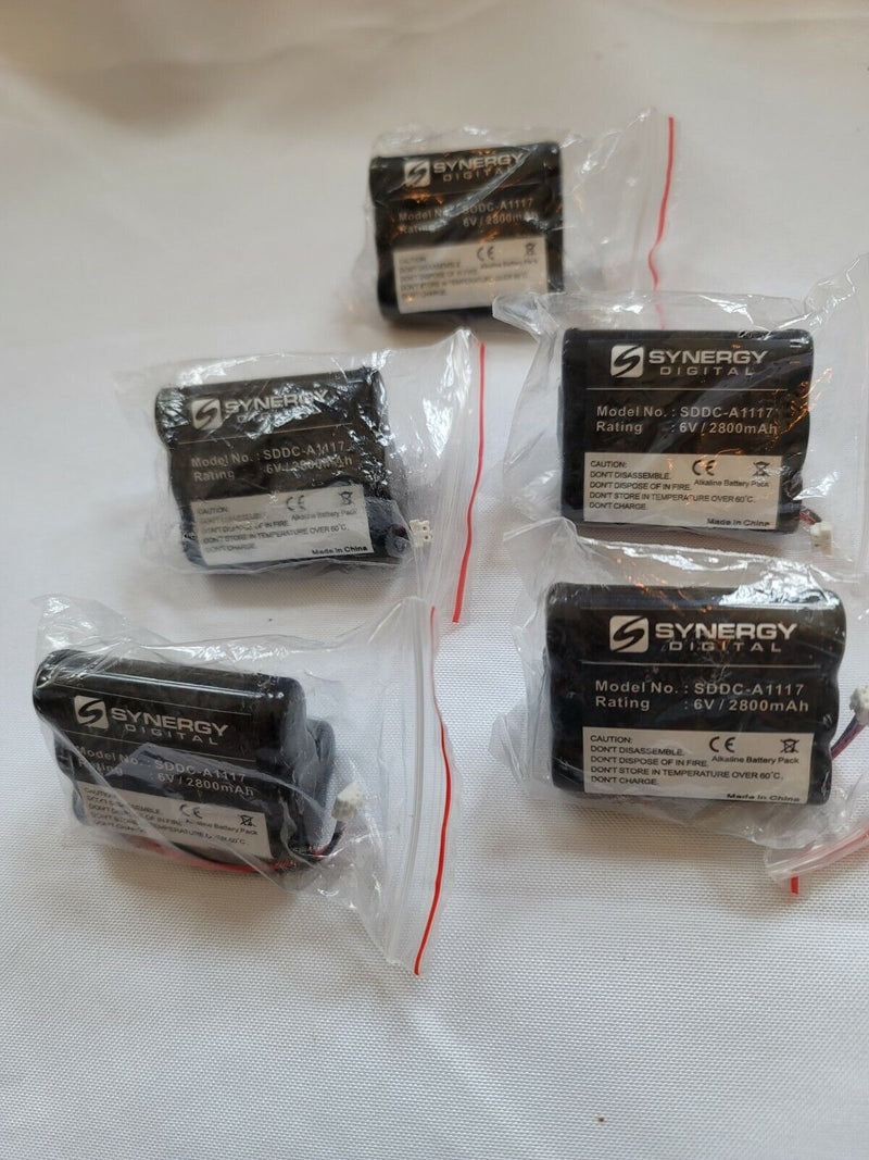 Synergy Digital Cordless Phone Battery Combo-Pack Include:5 X Sddc-A1117 2800Mah