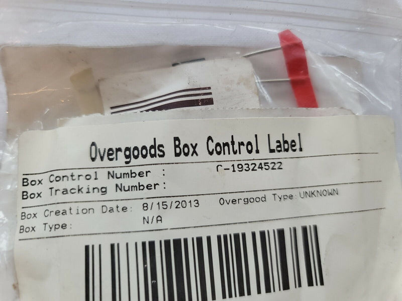 overgoods box control label g-19324522