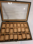 Sriwatana Watch Box 21 Slot Watch Case Watch Holder Organizer For Men Women Wood