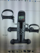 Under Desk Stationary Exercise Bike  - Portable Arm Leg Foot Pedal Exerciser